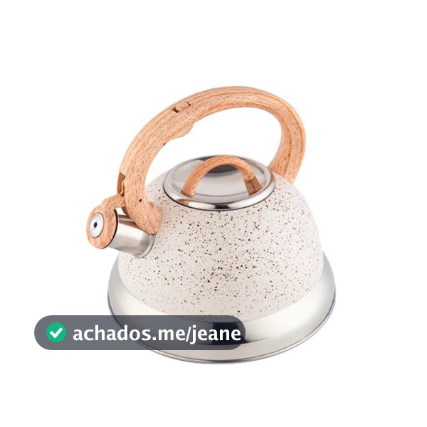 Chaleira Inox Brinox Vanilla 2,7L Apito Indução Resistente