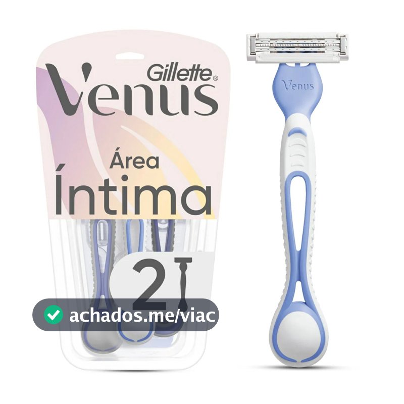 Aparelho De Depilar Gillette Venus Íntima Com 2 Unidades