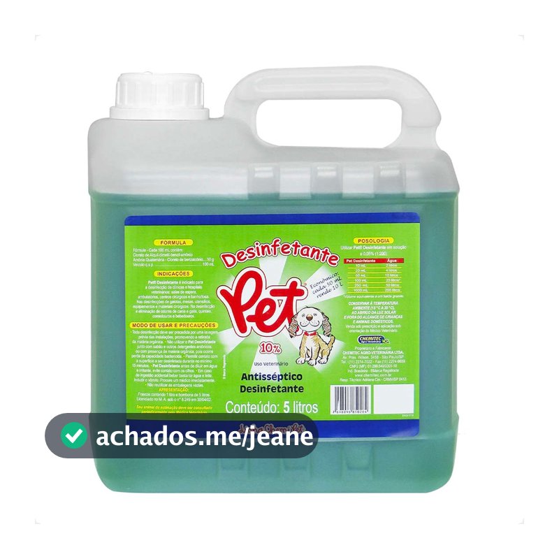Desinfetante Pet Chemitec Herbal - 5 Litros