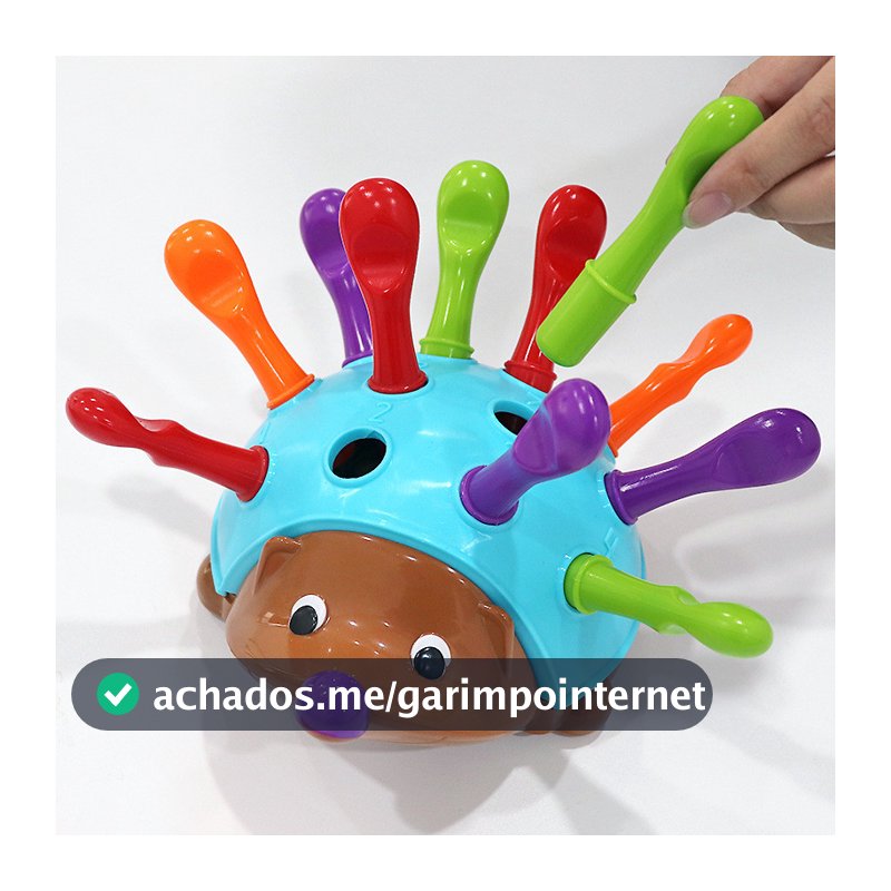 Brinquedo Educacional Do Bebê Ouriço Para O Presente De Natal Treinamento Da Coordenação Mão-Olho