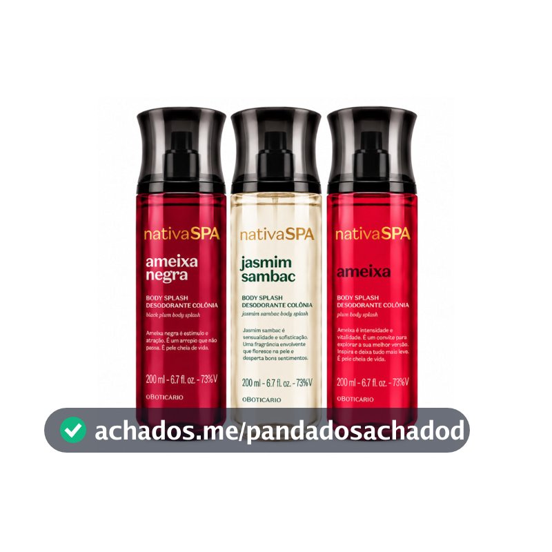 Combo Nativa SPA 600ml – Trio Body Splash para o Dia a Dia