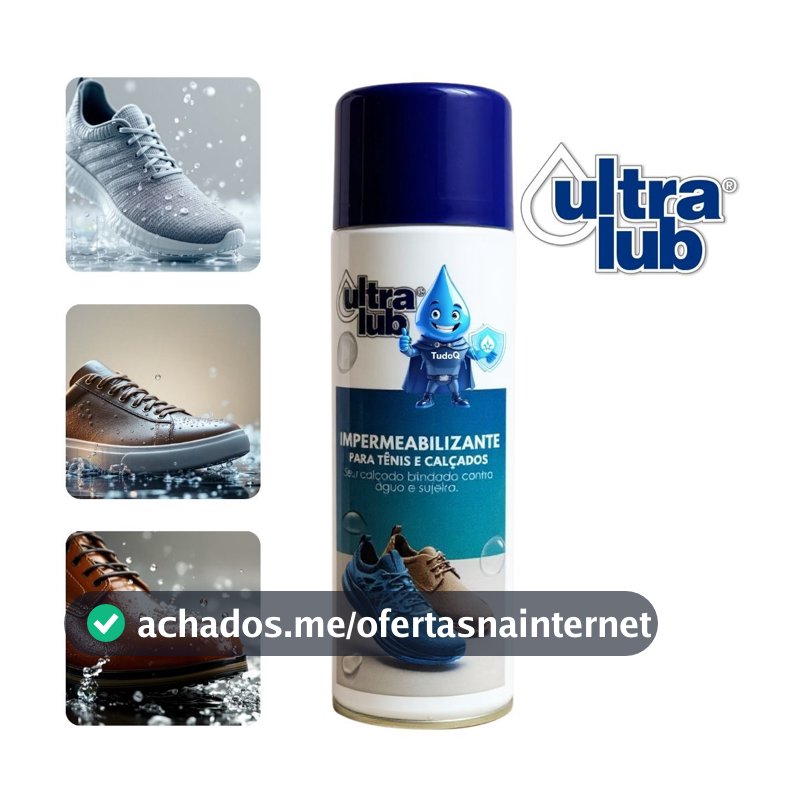 Impermeabilizante de Tênis e Calçados 325ml TudoQ UltraLub Tecido, Camurça e Couro