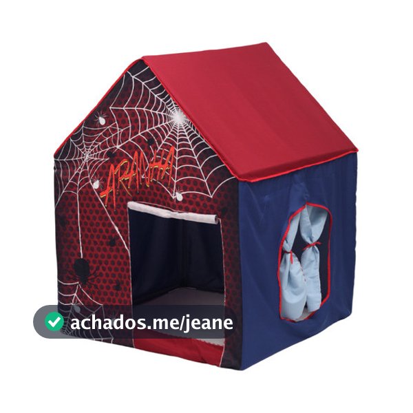 Casinha Infantil Aranha Barraca Spider Man Menino Cabana Teia Tenda Azul