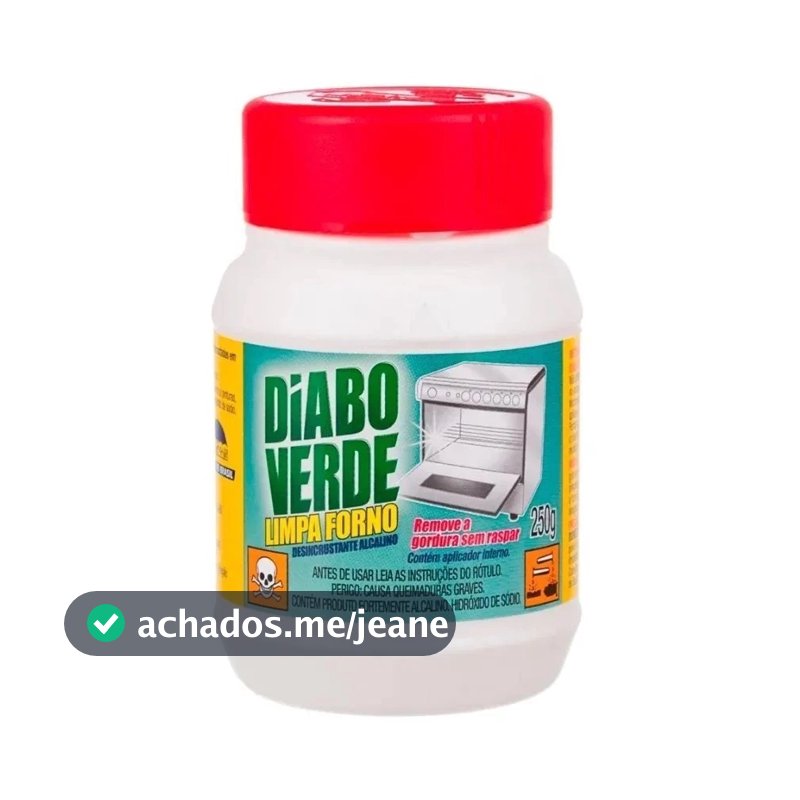 Limpa Forno Diabo Verde 250g