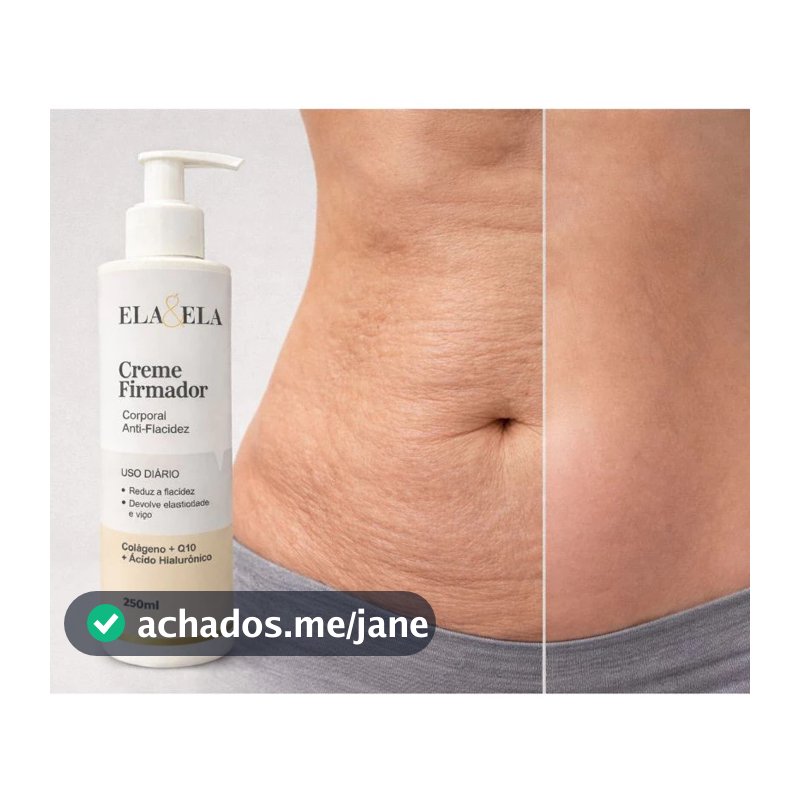 Creme Firmador com Colágeno e Q10 250ml - Firmeza, Hidratação e Rejuvenescimento
