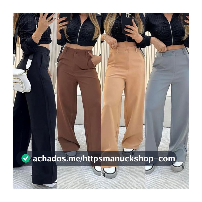 Calça Pantalona Alfaiataria Premium Wide Leg