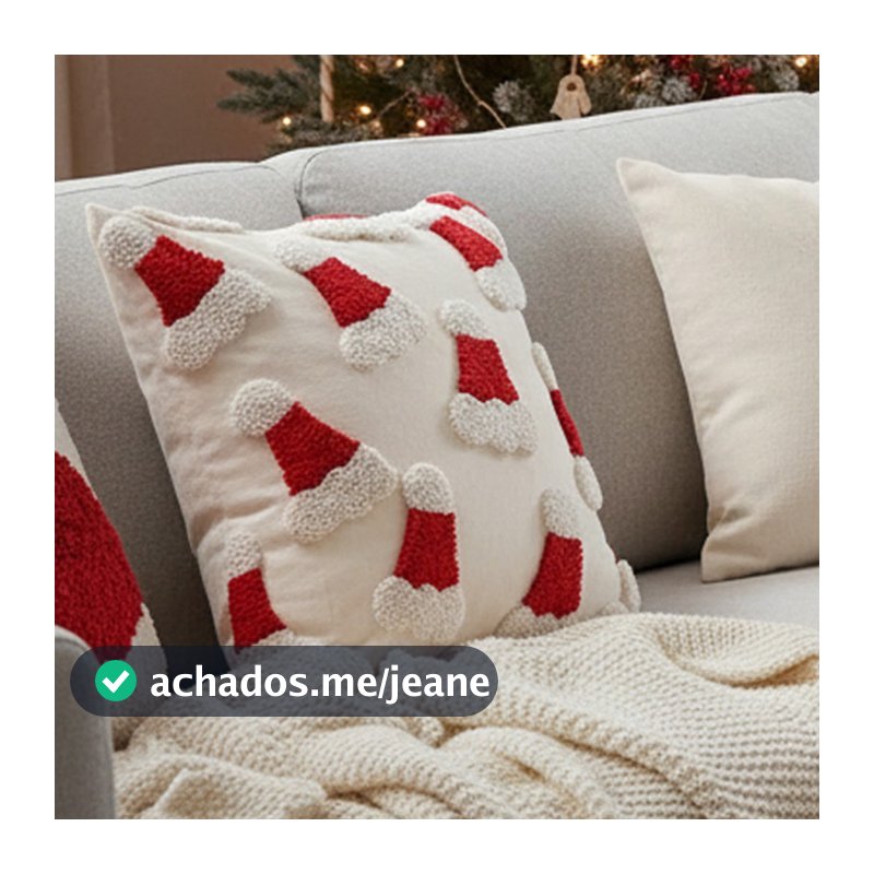 Estilo Nórdico Natal Capa De Almofada Veludo Rena Doces Cana Padrão Sala Estar Sofá Para Decoração Casa Férias