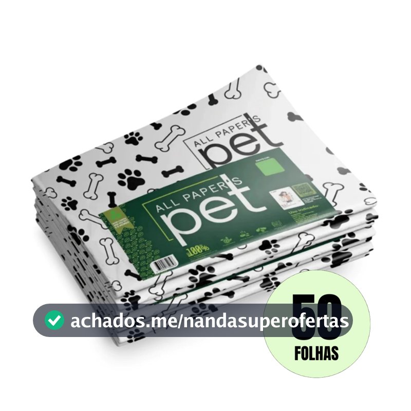 Jornal Pet Higiênico 50 Folhas Biodegradável Tapete Pet Folha Grande Tapete Pet