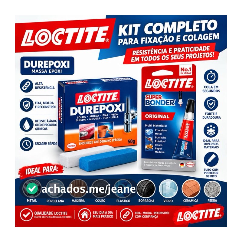 Durepoxi 50 g + super bonder 3g