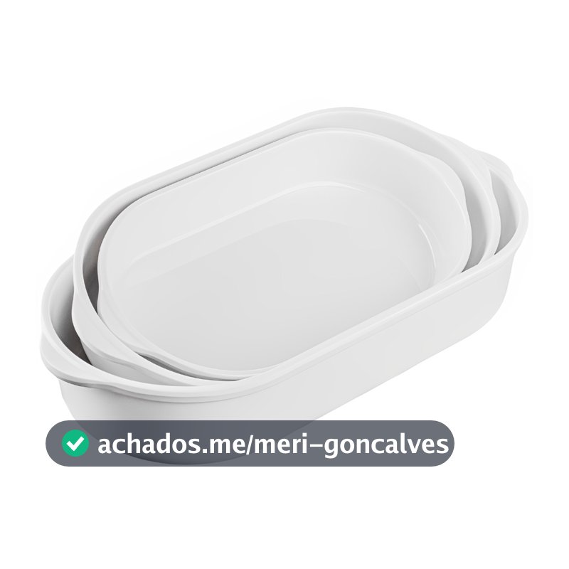 Kit 3 Travessas Brancas Para Servir Tigelas de Melamina Bellagio NÃO É LOUÇA 24 cm, 28 cm e 32 cm
