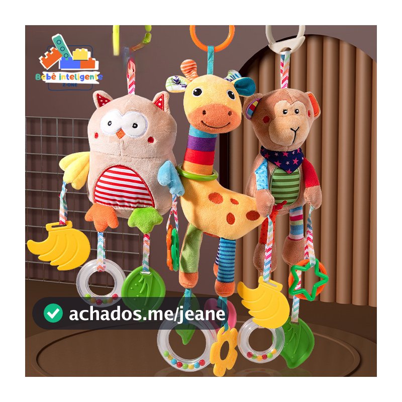 Carrinho De Bebê Recém-Nascido Pingente De Vento Cama Sino Pendurado Rattles Plush Brinquedos Calmantes