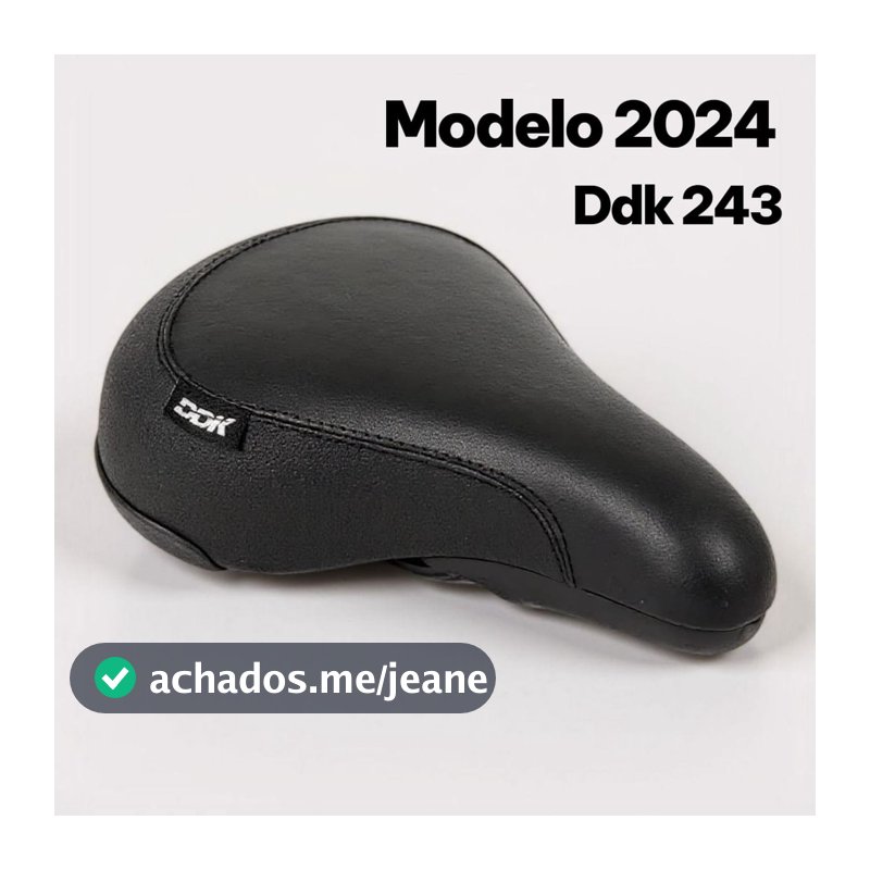 Selim Banco Ddk 243 Dirt Jump - Bmx / Dh / Freeride - Preto Original Confortavel