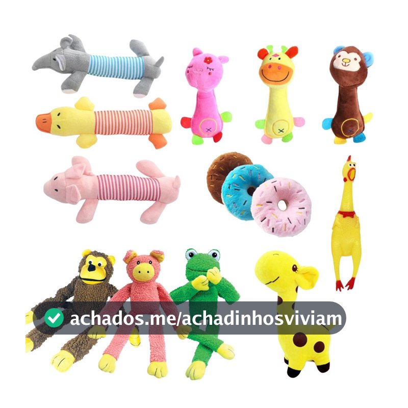 Brinquedo de cachorro Mordedor Interativo Bolinha Pelúcia Animais de estimação Para cães Pet Shop