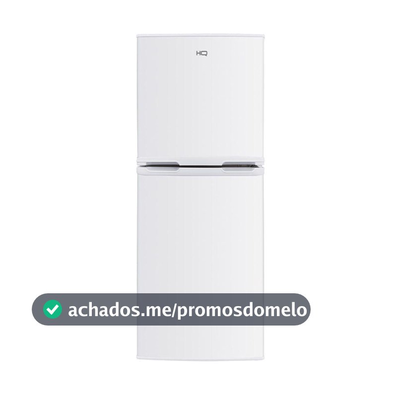 Geladeira Refrigerador Compacto HQ 140L Duplex Defrost, Baixo Consumo A+++ Branco HQ-140RDF
