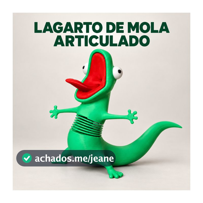 Lagarto Articulado  Mola Brinquedo Sensorial Antiestresse Fidget Decoração Presente Moto
