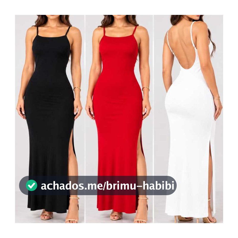 Vestido Feminino Longo de Alça con bojo ,Canelado Lisa Malha,Tubinho Casual Moda Verão