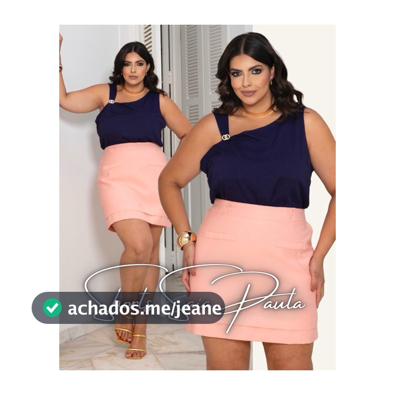 shorts saia paula alfaiataria de luxo moda feminina