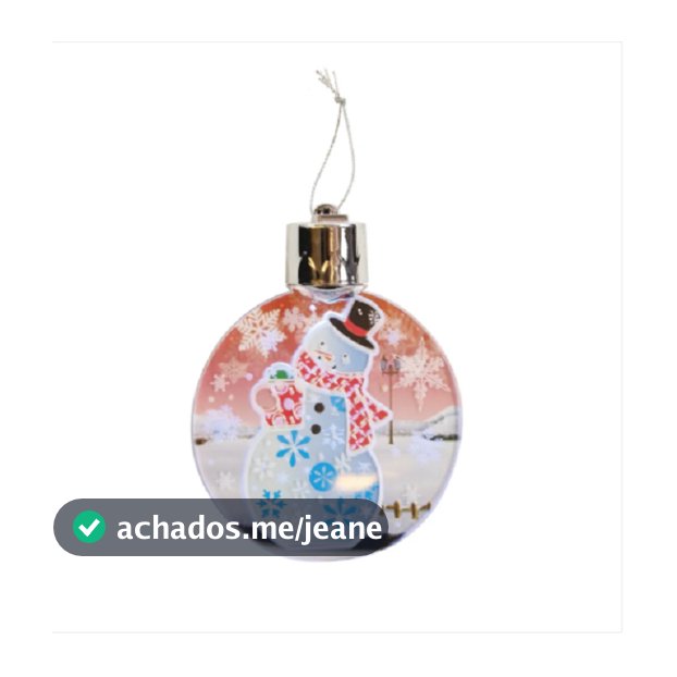 Enfeite De Natal Bola Com Led Colorido - Cromus