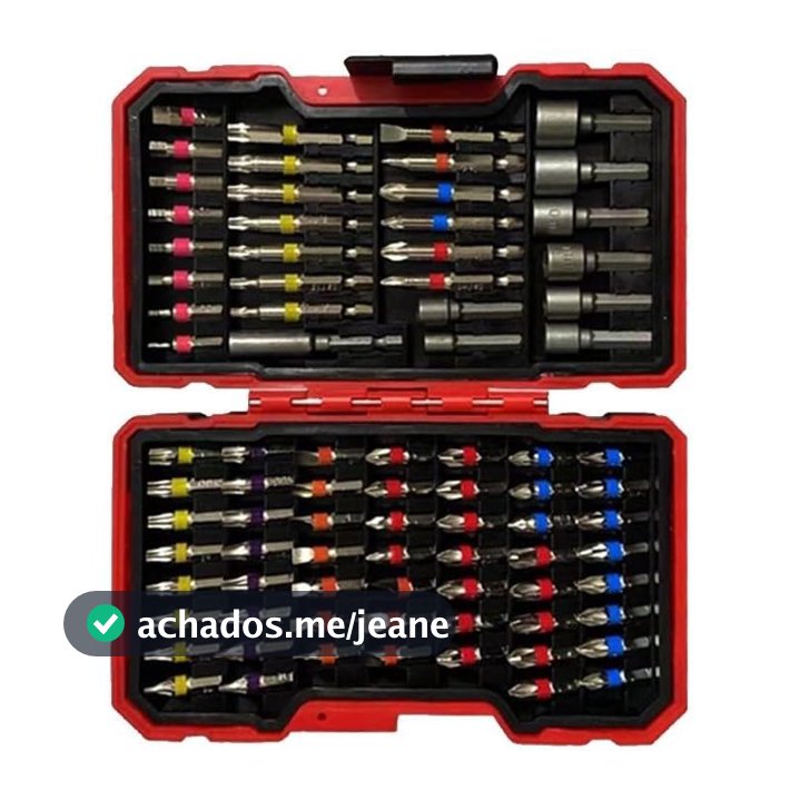 Conjunto de brocas de impacto de 83 peças com chave de porca magnética