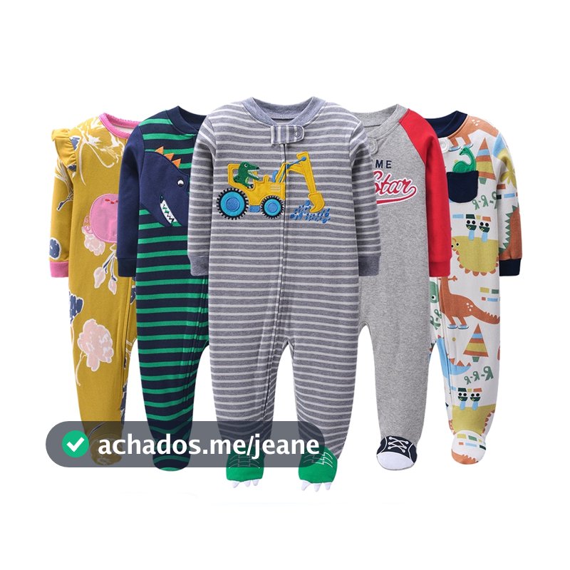 Conjunto termico bebe Macacão de soft menina Macacão Com Zíper De Algodão Para Bebês Recém-Nascidos Menino 0-12M