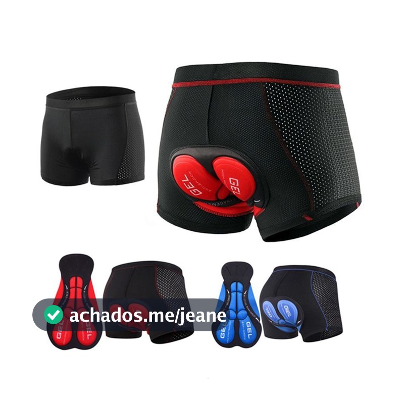 Roupa íntima masculina de ciclismo, short respirável, secagem rápida, esponja de Silicone acolchoada 3D