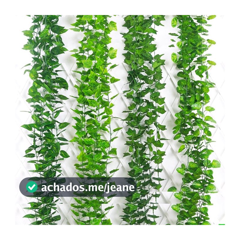 2 Metros Flores de folhas artificiais de hera para Decoração de jardim em casa Plantas verdes artificiais
