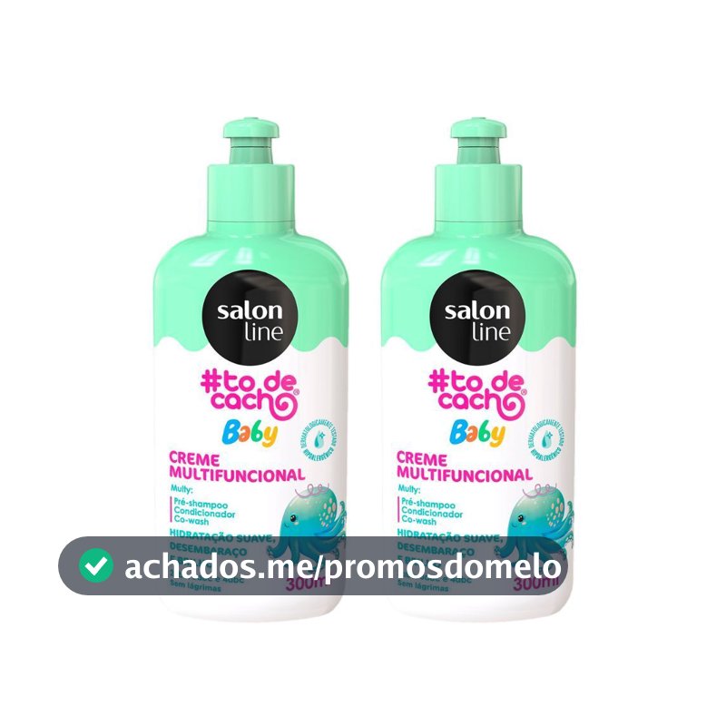 Kit com 2 Cremes Multifuncionais #Todecachinho Baby Salon Line