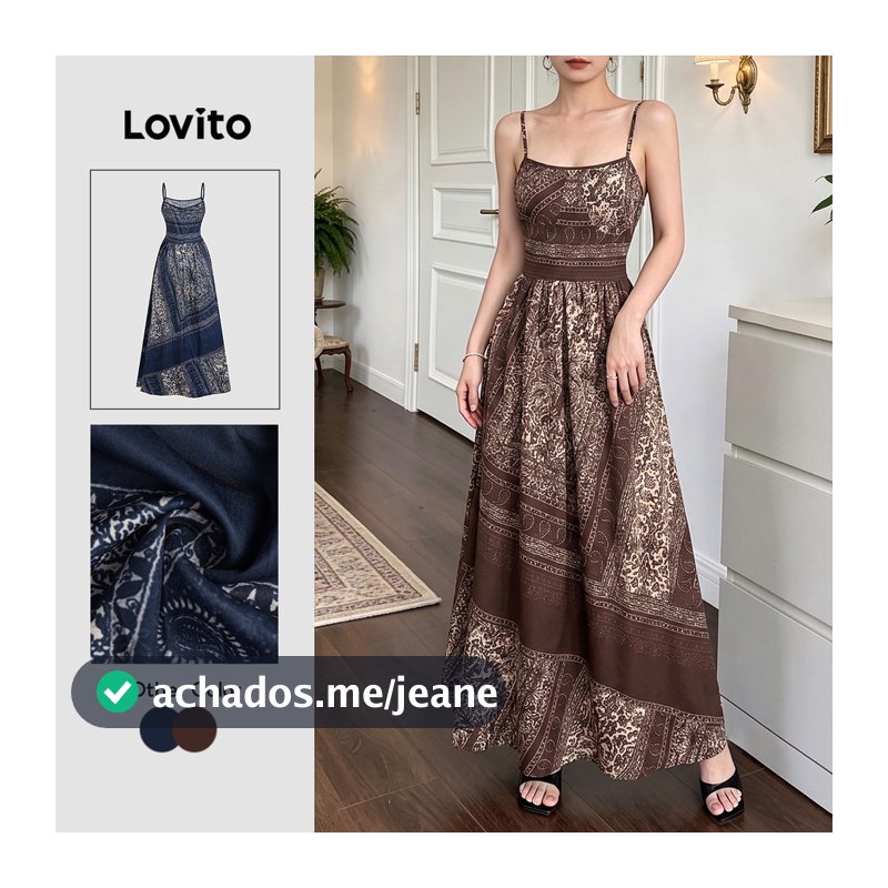 Lovito Vestido Elegante Boho Com Zíper E Drapagem Estampa Floral Para Primavera/Verão L197AD113