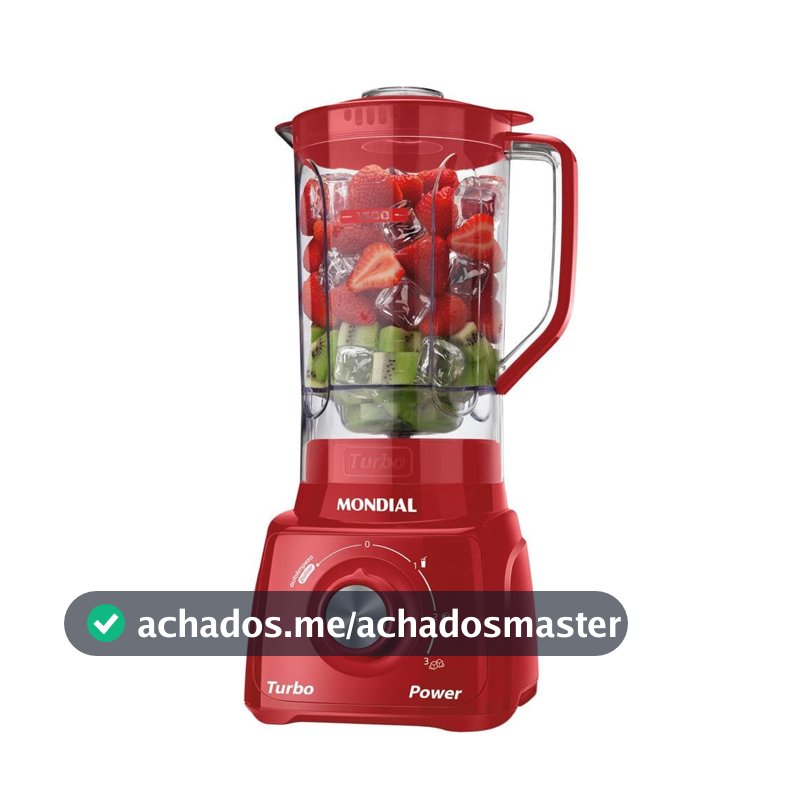 Liquidificador L99-FR Turbo Power 500W com 3 Velocidades Mondial