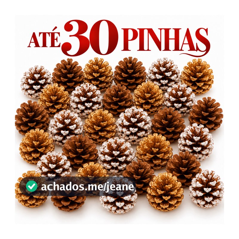 Pinhas Natal Enfeite Natural Decoração Pendente Artesanato Guirlanda Natalina