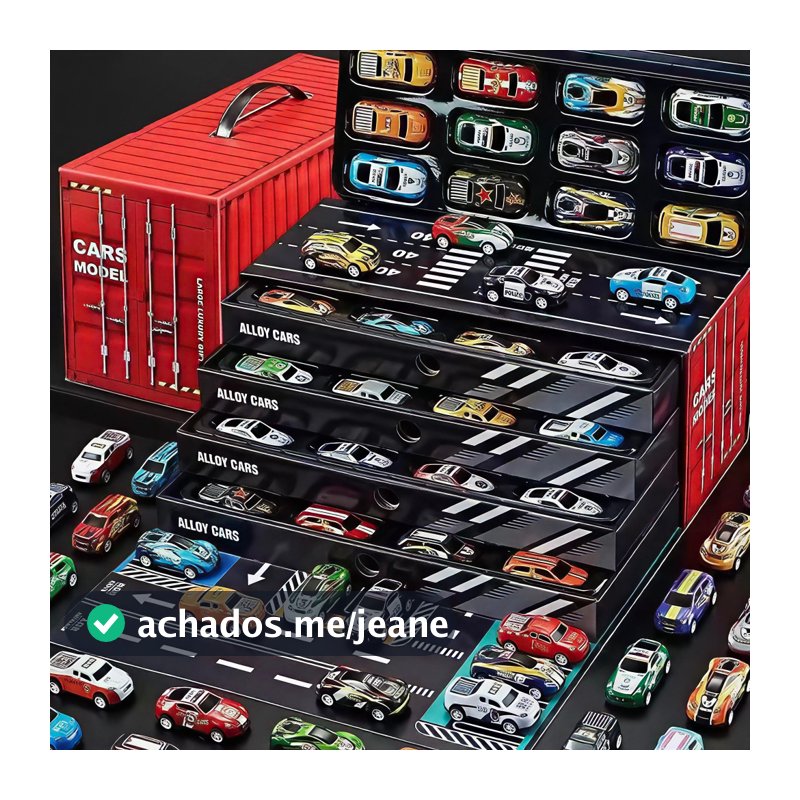 Super Kit 48 Carrinhos de Atrito e Pista Transformável - Brinquedo Educativo e Colecionável🎄🎁