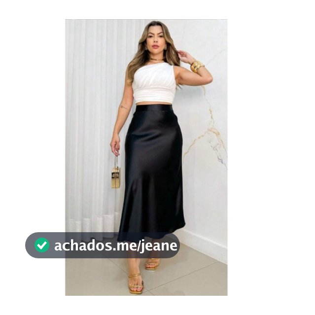 Saia acetinada  Cetin sólido longa  modelagem sereia