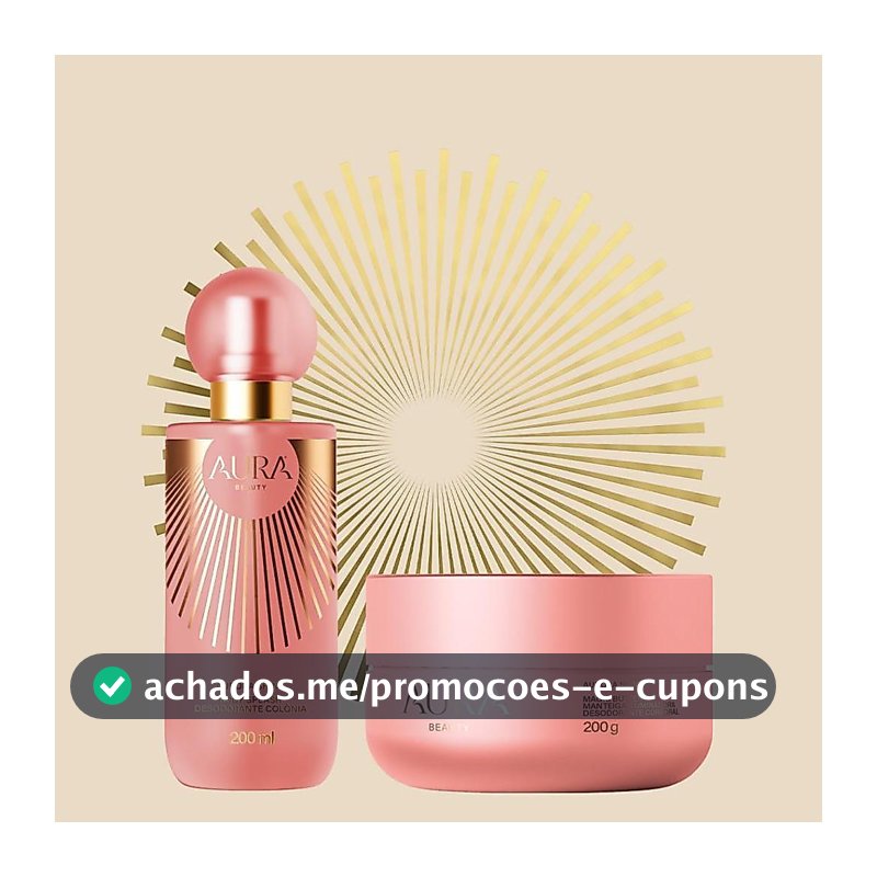 Body Splash Aurora Shine 200ml + Manteiga Iluminadora 200g