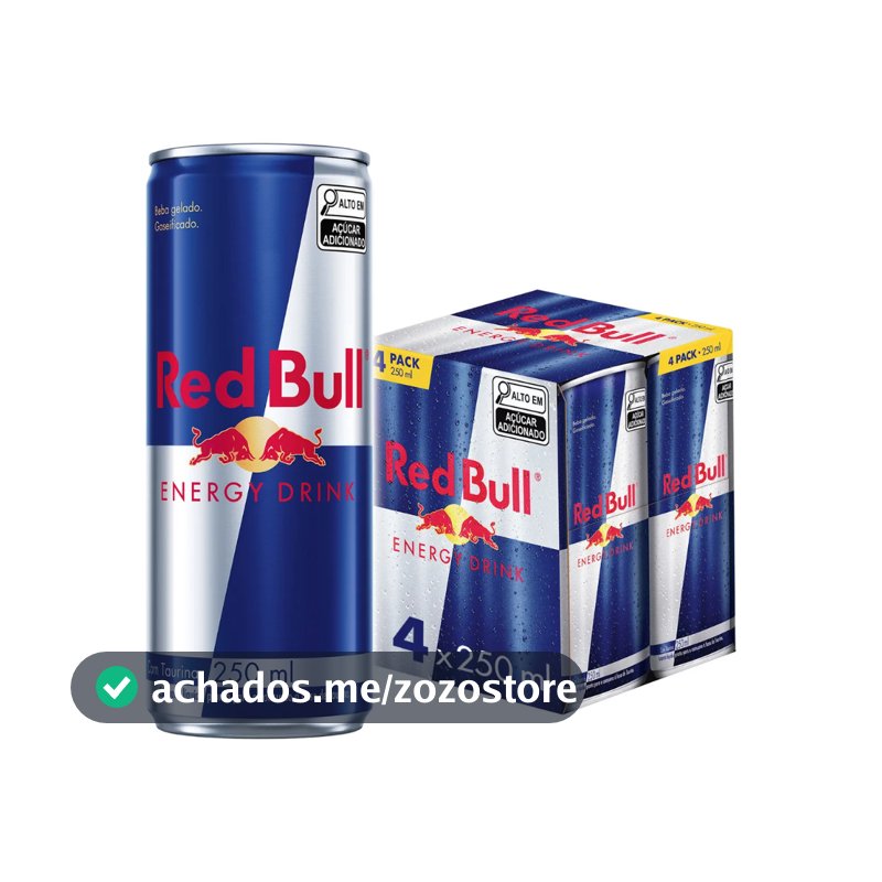 Kit com 4 Energético Red Bull 250ml