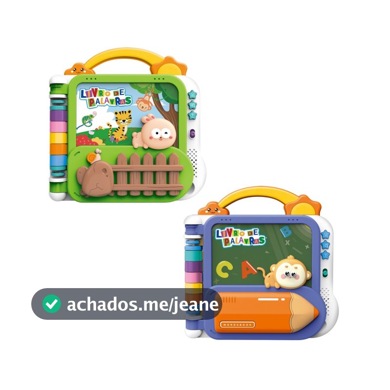 Livro Educativo Interativo de Palavras para Bebê - Maxi Baby