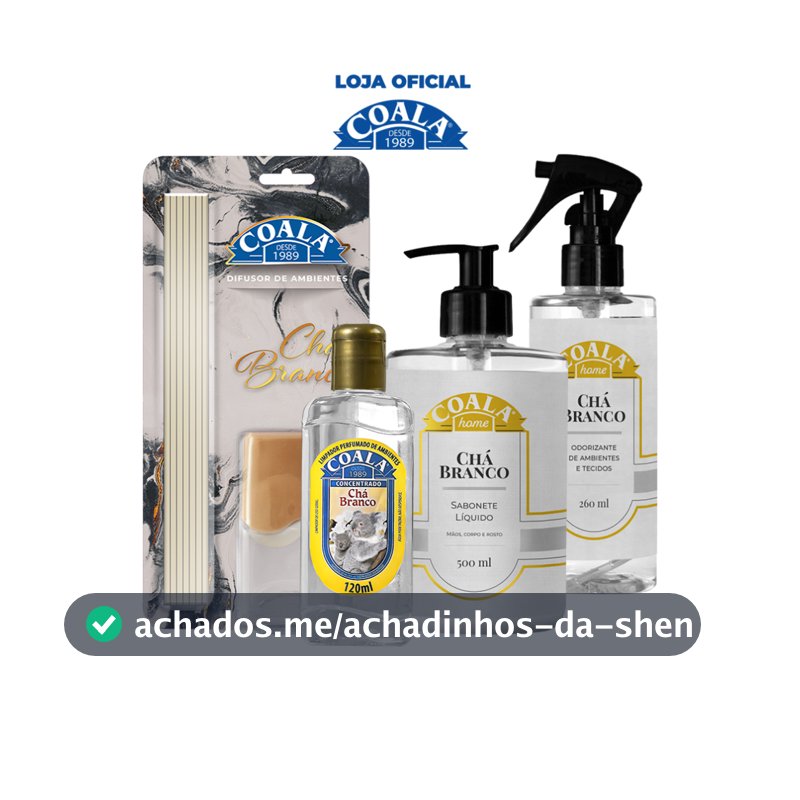 kit Coala Home Chá Branco