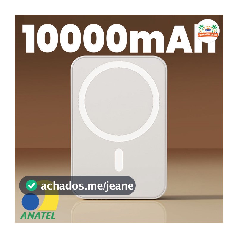 10000mAh/5000mAH/3000mAh Carregador portátil indução iPhone MagSafe bateria sem fio carregando
