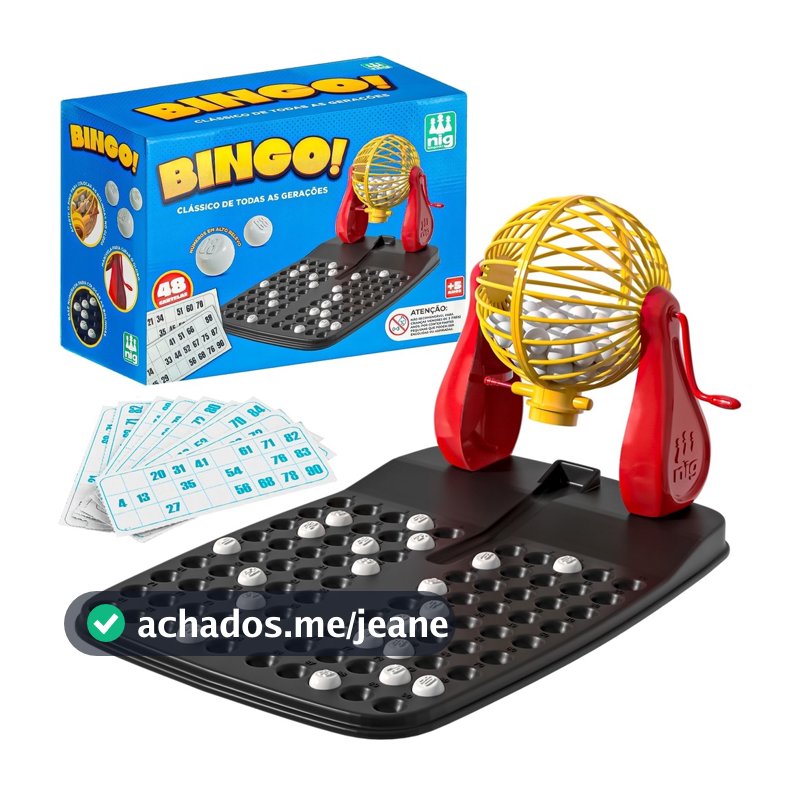 Brinquedo Jogo De Bingo 48 Cartelas Infantil - Nig Brinquedos