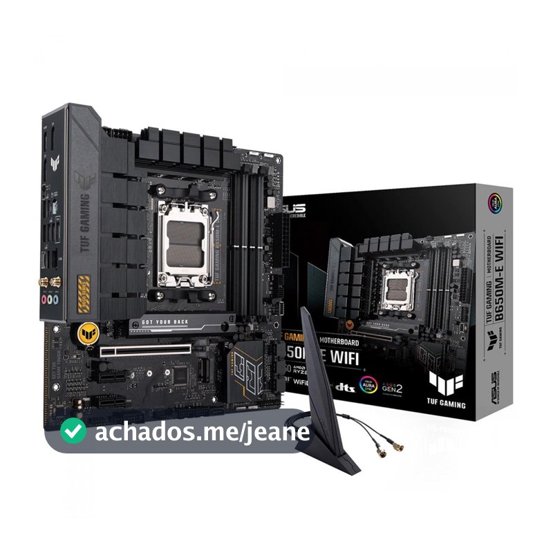 Placa Mãe Asus TUF Gaming B650M-E WIFI, Chipset B650, AMD AM5, mATX, DDR5, 90MB1FV0-M0EAY0