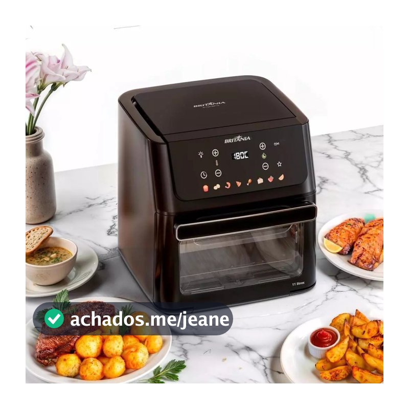 Air Fryer Oven Britânia 11L 8 Funções 1800W BAF11A
