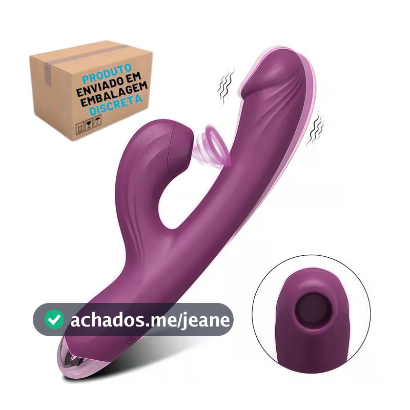 Vibrador Feminino Automático com Sucção e Vibração Silenciosa | 10 Modos | Prazer Intenso e Discreto