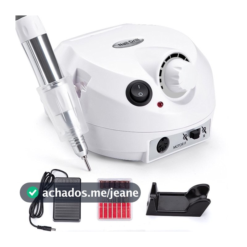 Lixadeira Motor Porquinho 50.000RPM Nail Drill Profissional para Unha Gel Bivolt