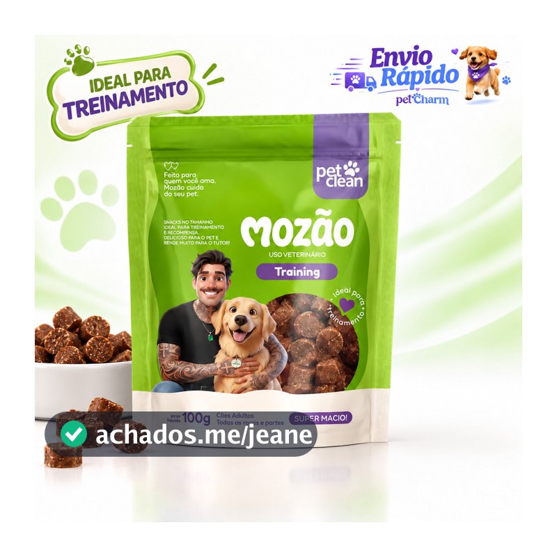 Petisco Carne E Cenoura Para Cachorro 100g Treinamento De Cães Mozão Pet Clean