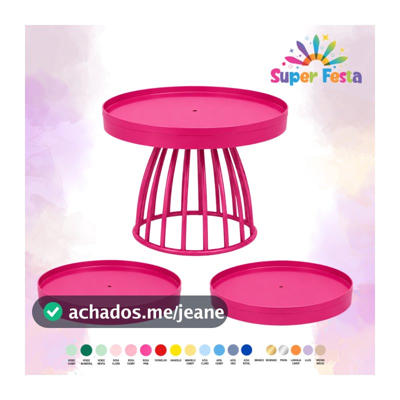 Kit Boleira Baby com 2 Bandejas para Decoração de Festa