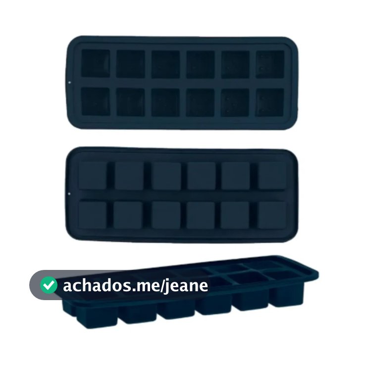 Forma Gelo Silicone 12 Furos Papinha Cubo Flexível Prática
