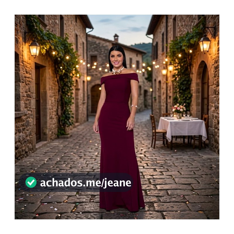 Vestido Longo de Festa Ombro a ombro Barato madrinha casamento formatura aniversario convidada