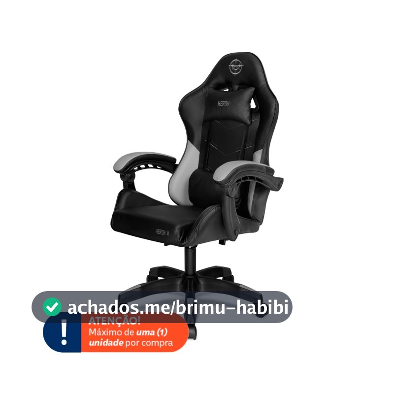 Cadeira Gamer TGT Heron M, Preto, TGT-HRM-BK02