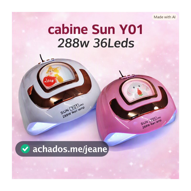 Kit com 1 ou 2 CABINES LED/UV SUN Y01 PRO 268W
