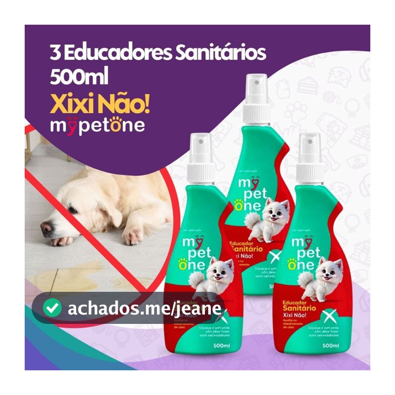 Kit 3 Educador Sanitário Xixi Não Mypetone - 500mL