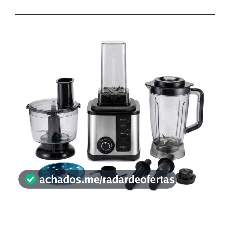 Conjunto de Processador de Alimentos Doméstico Multifuncional 6 em 1 de Alta Potência 1000W